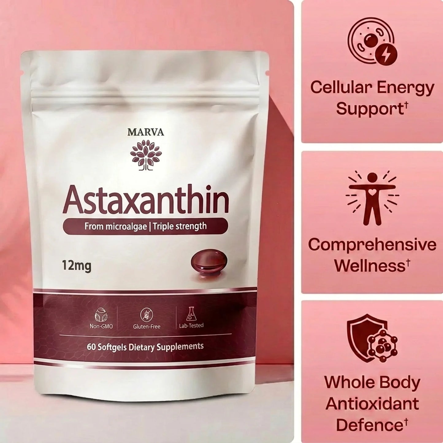 Marva Astaxanthin | 12MG softgels